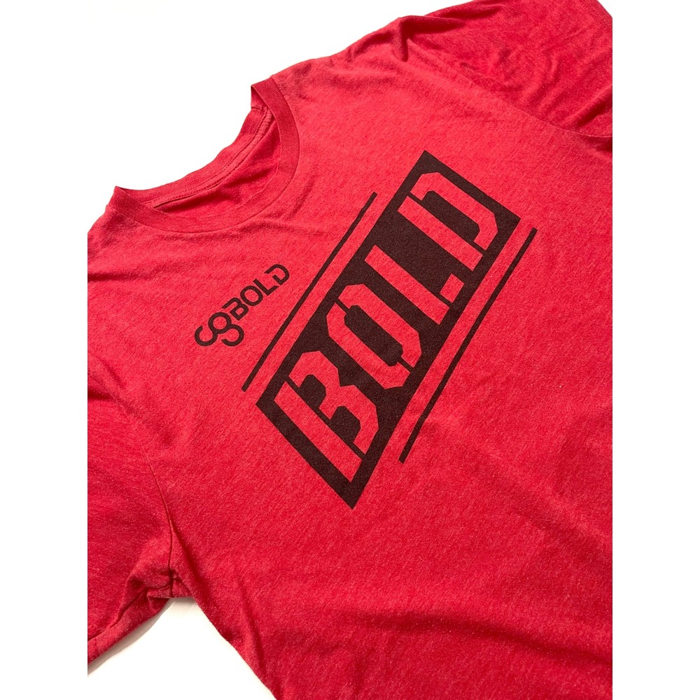 Camp Gladiator CG BOLD Graphic T-Shirt Mens Large Red Short Sleeve Tee 0307